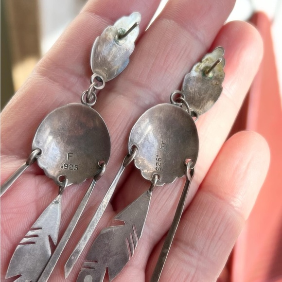 Vintage Native earrings - Picture 3 of 3
